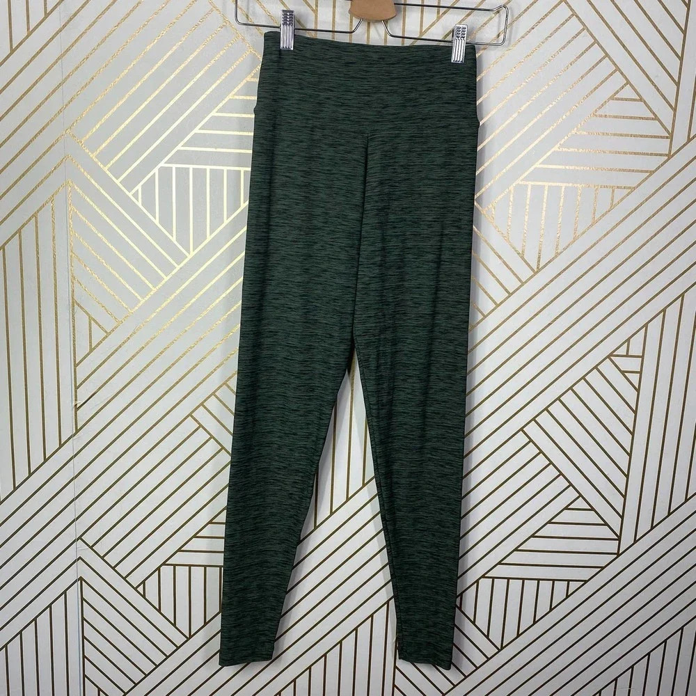 Booty by Brabants Olive Green Spacedye Marled Leggings One‎ Size